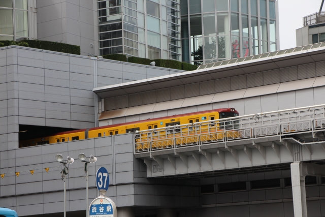 渋谷駅の銀座線は地上3階