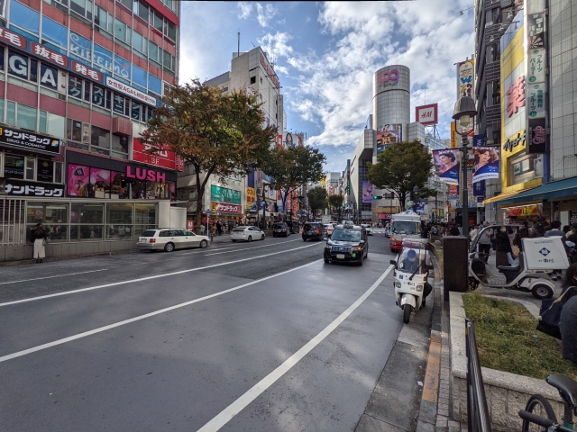 渋谷駅のA4出口付近