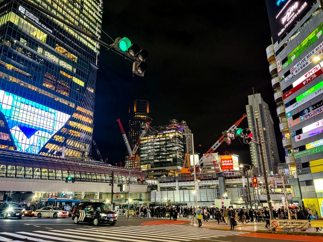 渋谷駅のB6出口付近