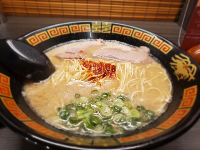 一蘭のとんこつラーメン