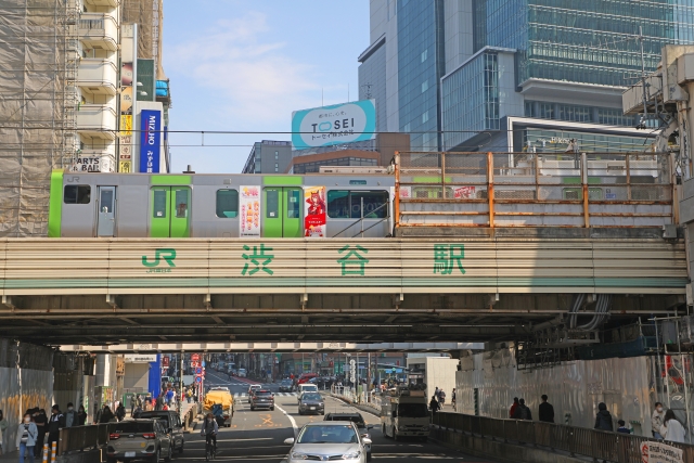 渋谷駅の山手線