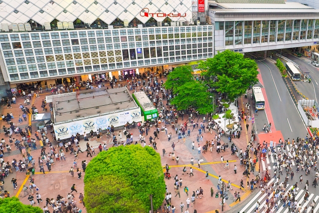 渋谷駅のハチ公前広場
