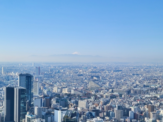 渋谷からの富士山