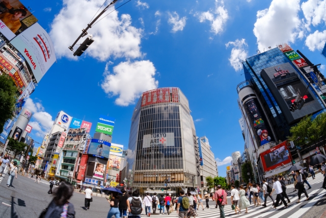 渋谷　スクランブル交差点